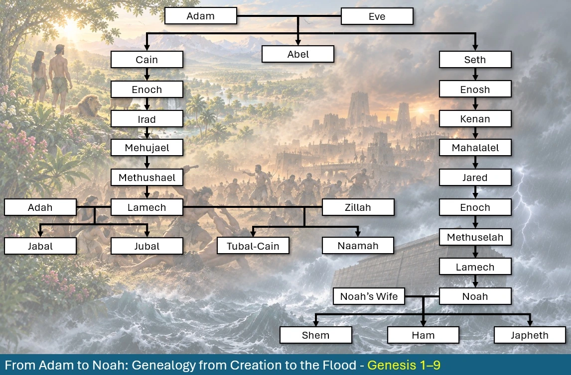 From Adam to Noah: Genealogy From Creation to Flood